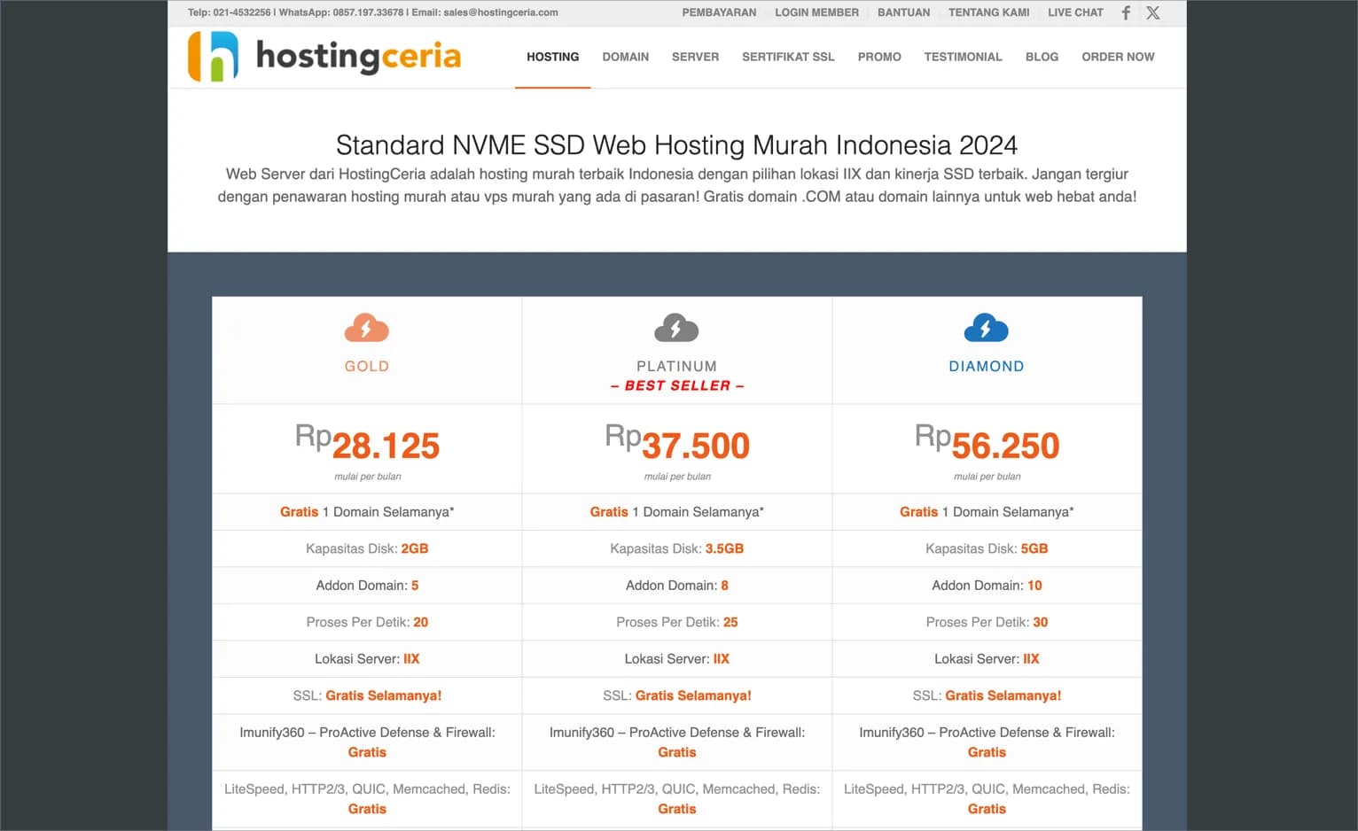 HostingCeria screenshot 1