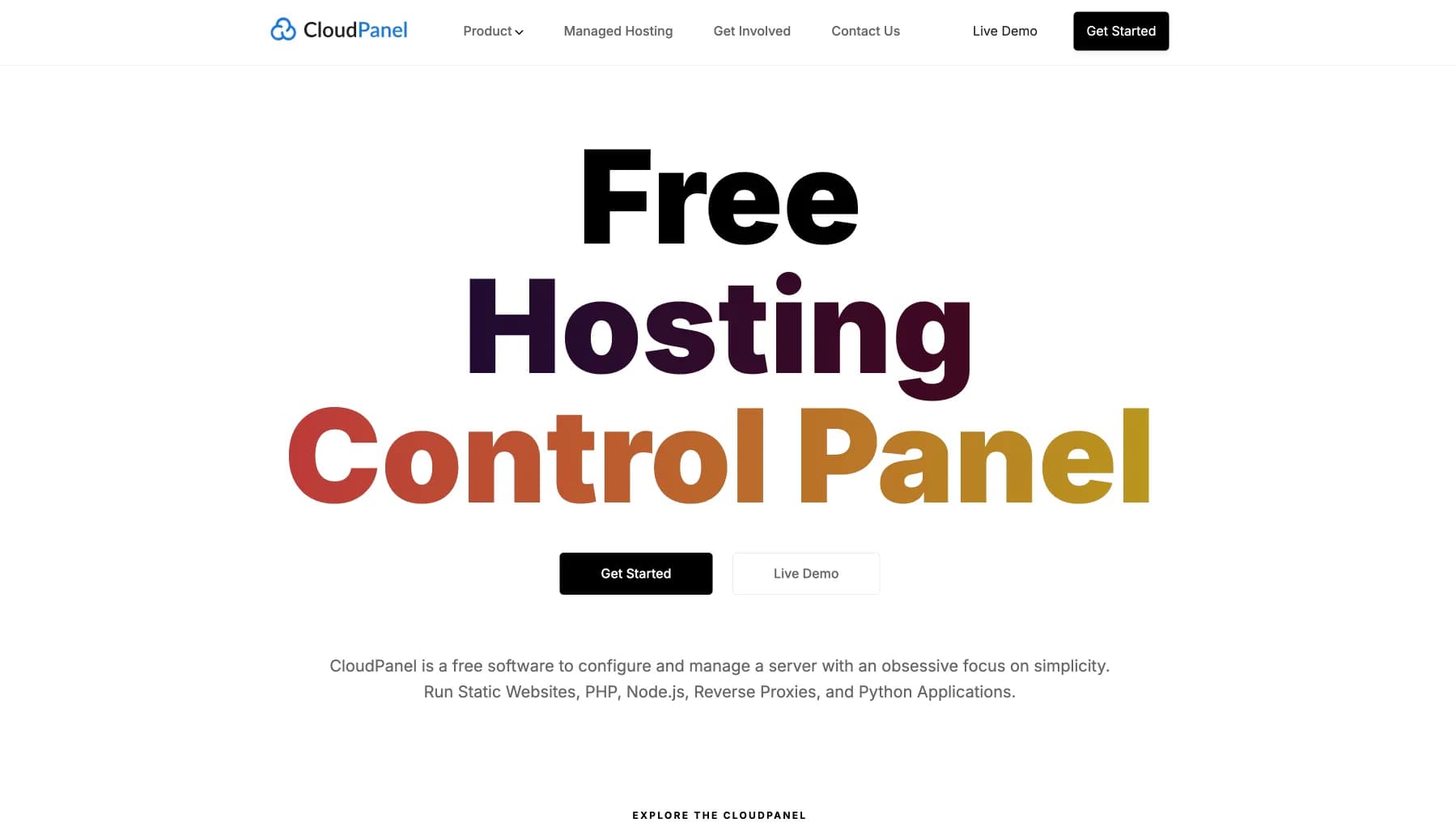 CloudPanel screenshot 1