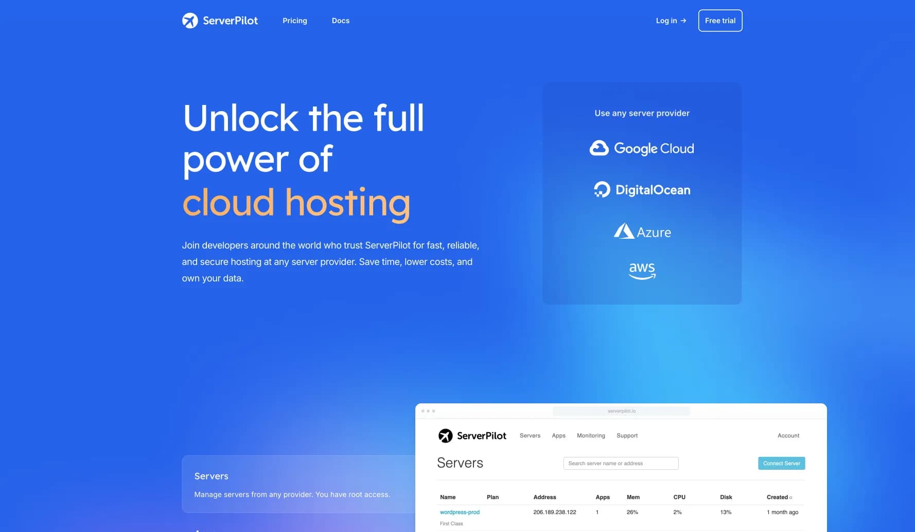 ServerPilot screenshot 1