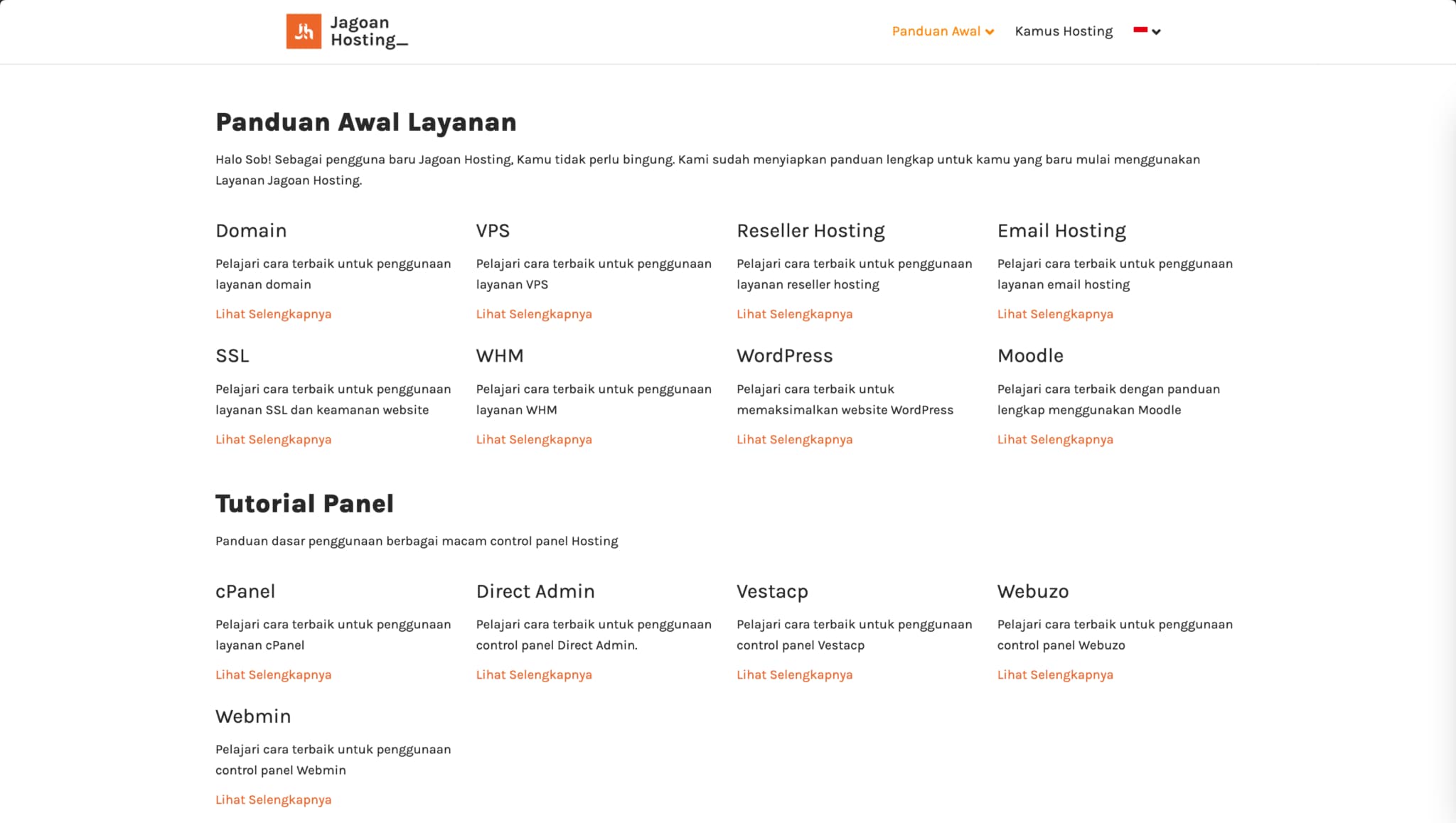 knowledge base jagoan hosting
