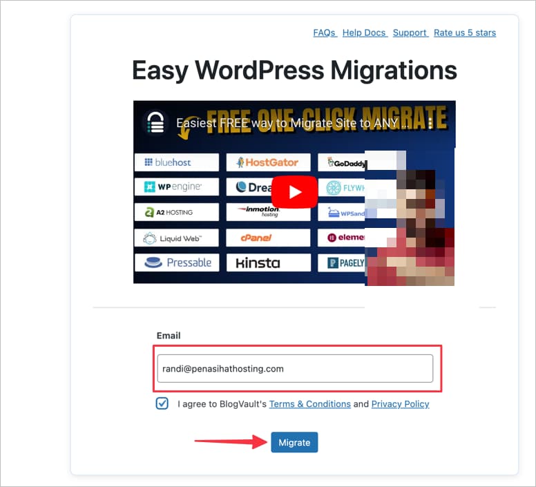 Migrate Guru - Fill Email
