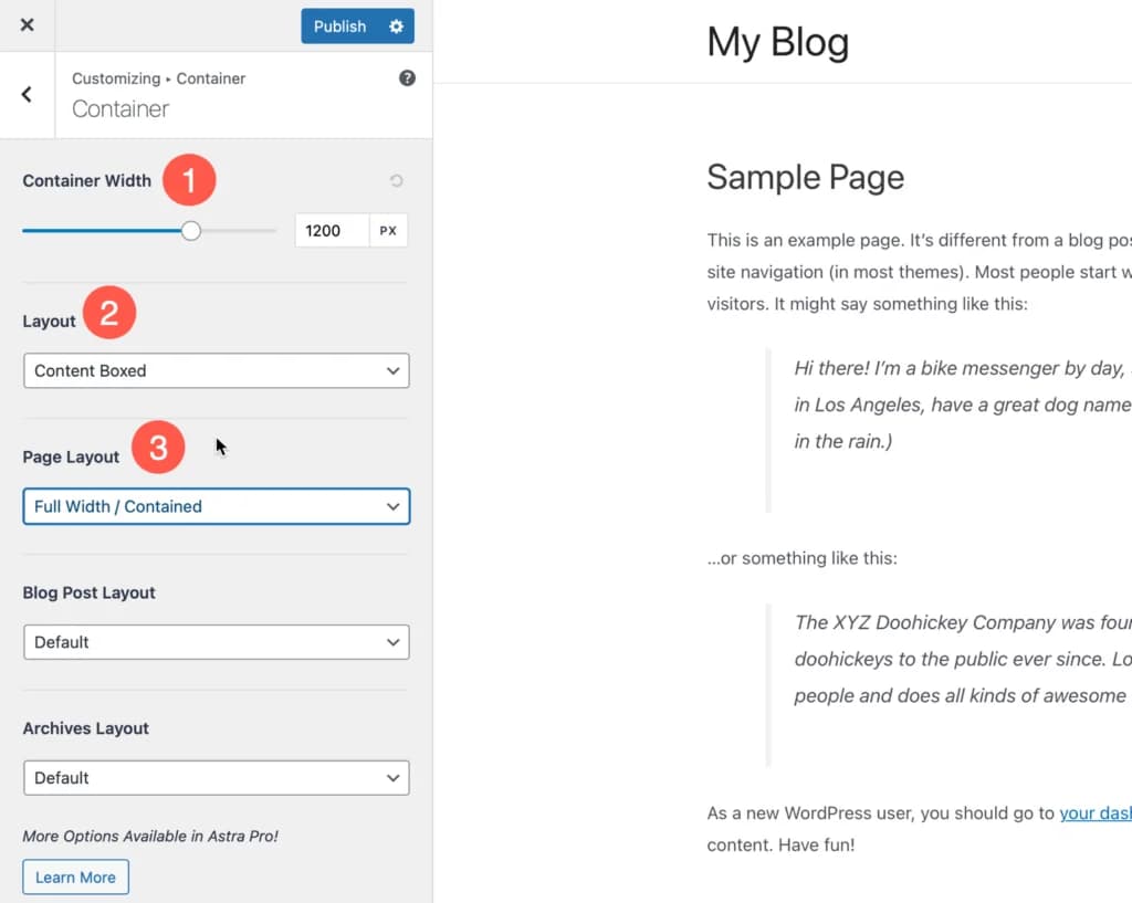Menentukan Container