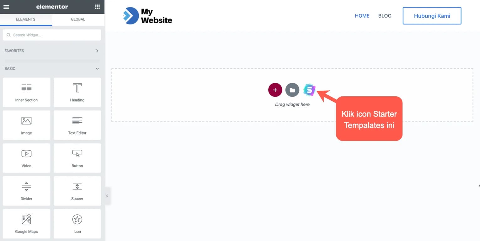 klik icon starter templates