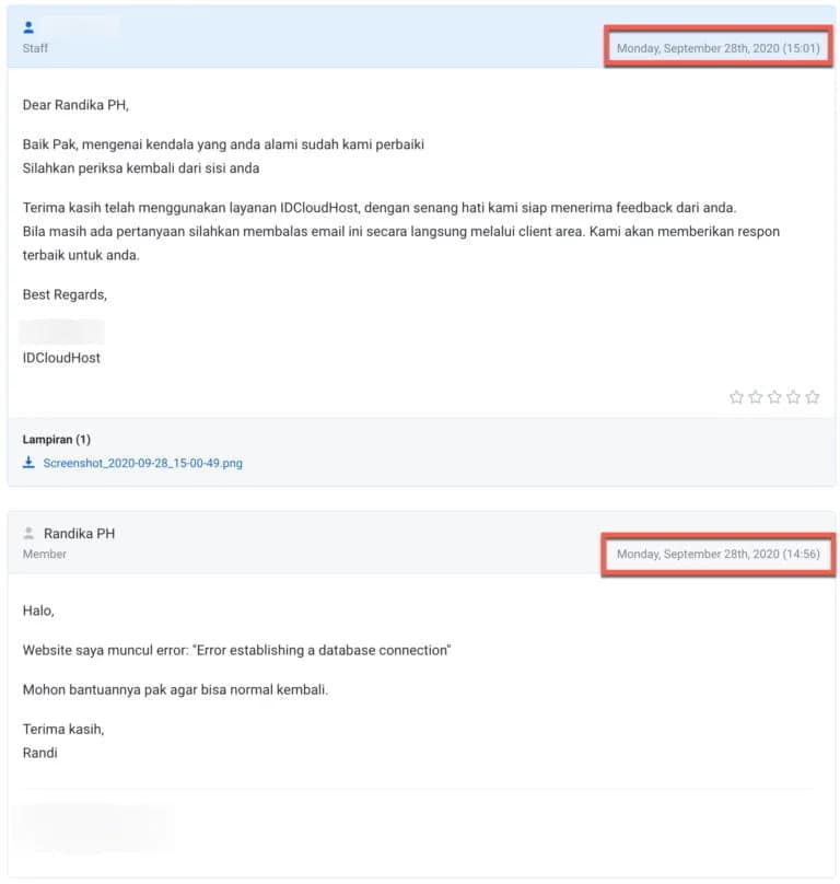 Support IDCloudHost idcloudhost support test