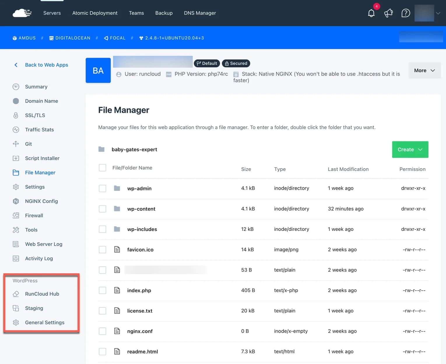 Web Application RunCloud