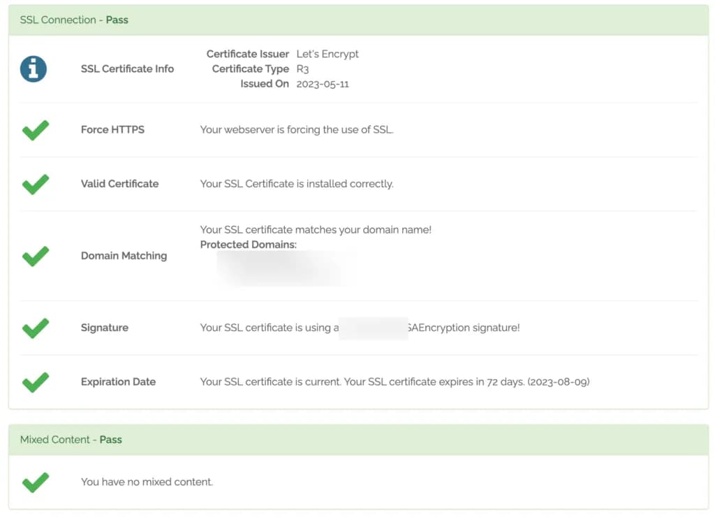 Hasil verifikasi SSL di WhyNoPadLock Hasil verifikasi SSL di WhyNoPadLock