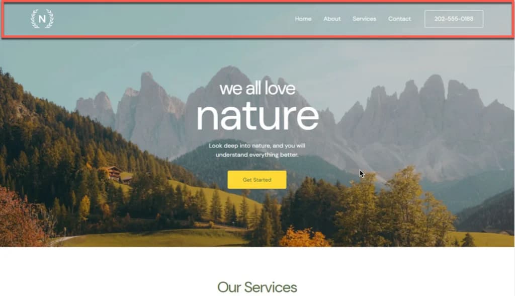 Membuat header menjadi transparan Membuat header menjadi transparan