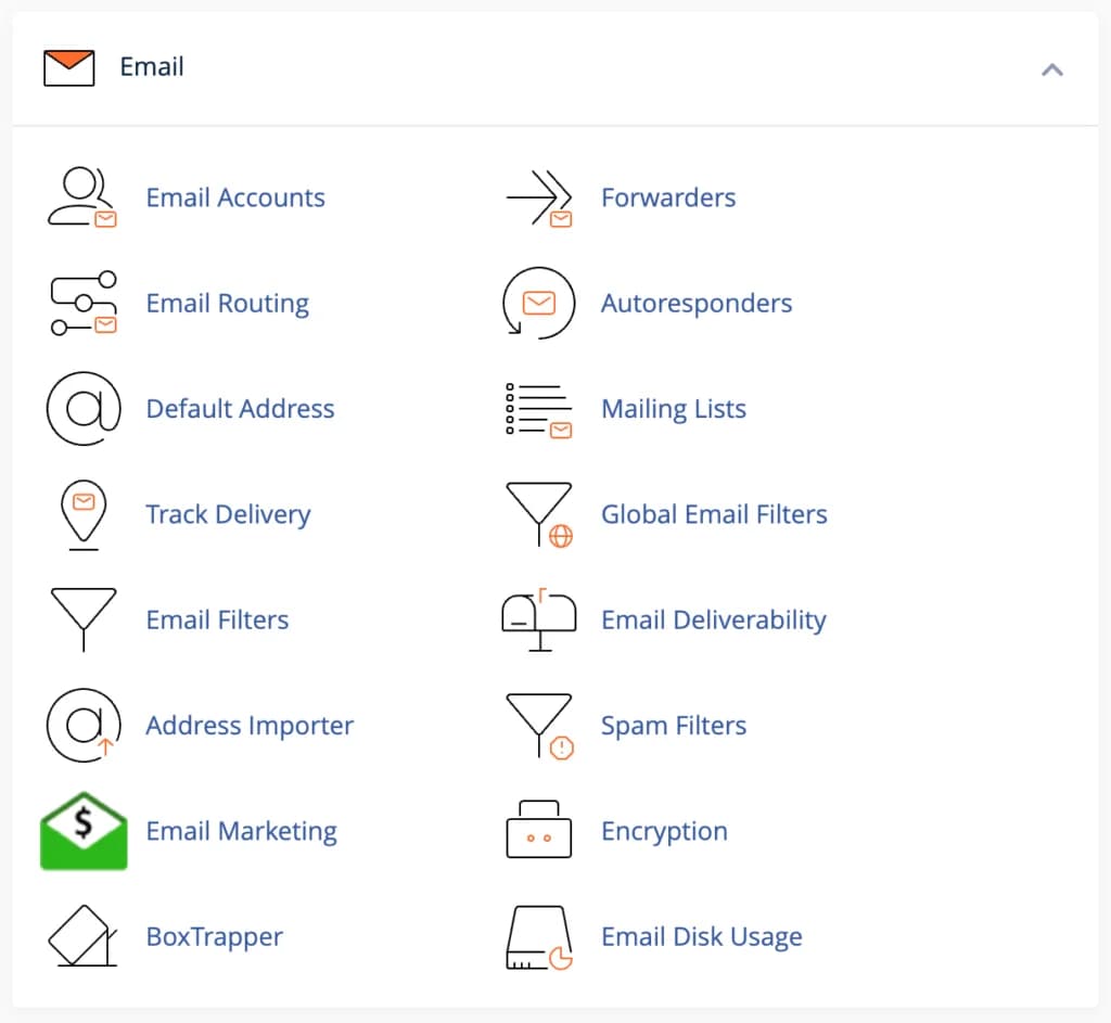 Email di cPanel Email di cPanel