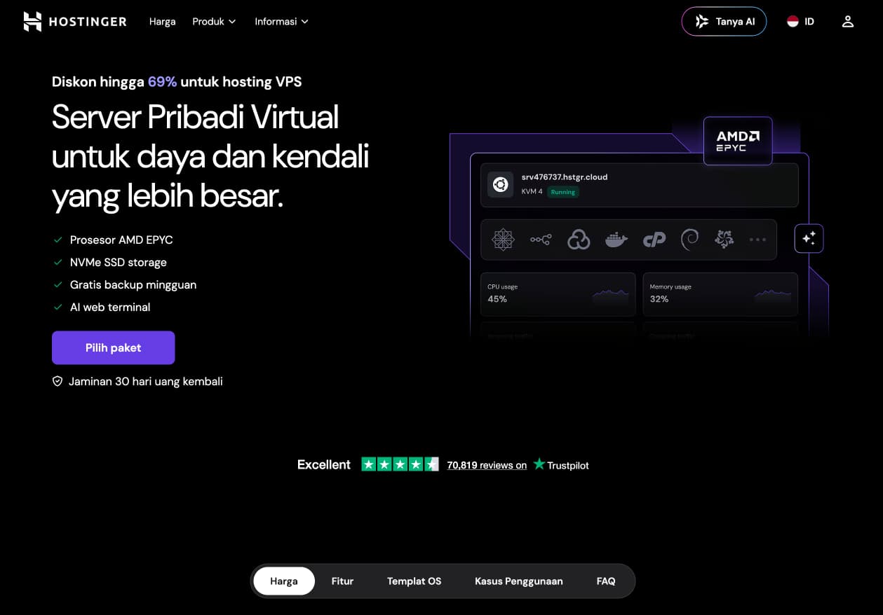 Review AI Managed VPS Hostinger