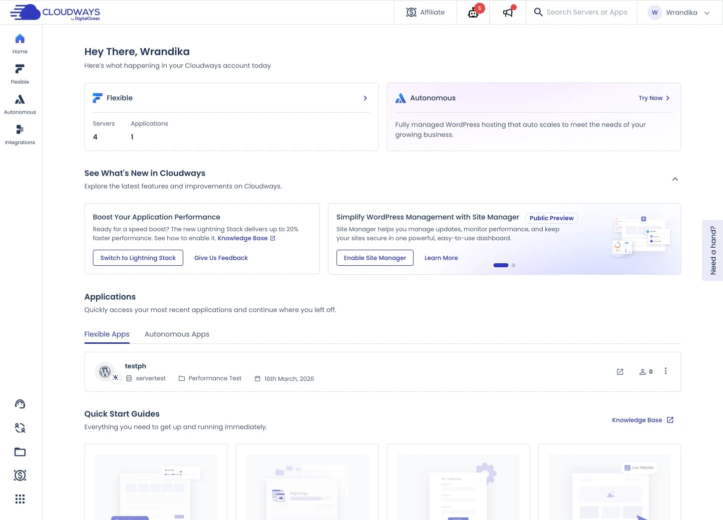 dashboard cloudways terbaru Dashboard cloudways terbaru