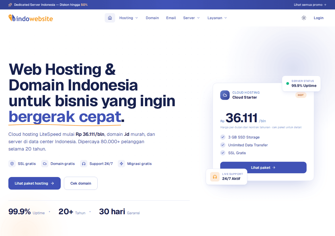Indowebsite screenshot 1