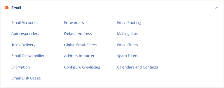 Email cpanel