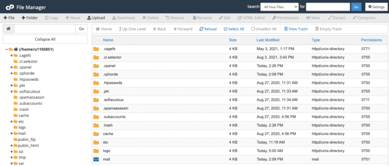 file manager cpanel