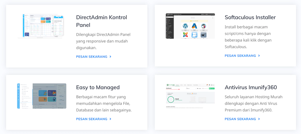 Fitur Web Hosting Murah Hostingan Id