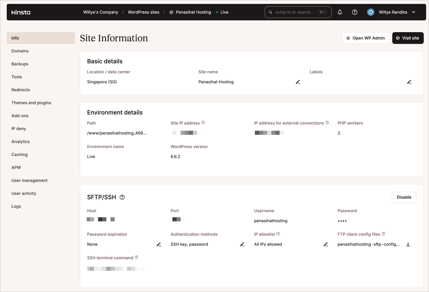 Dashboard Mykinsta 2